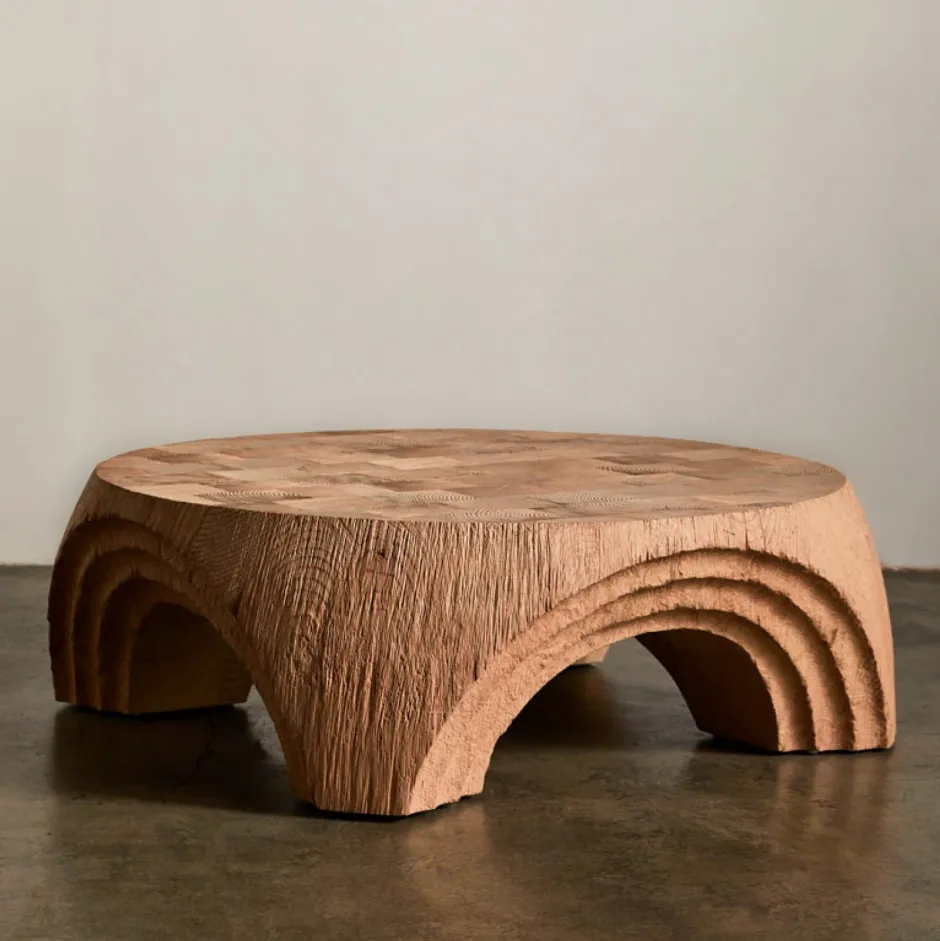 Coffee Tables<Kelly Wearstler echo coffee table NATURALDOUGLASFIR