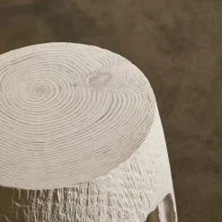 Side Tables<Kelly Wearstler echo drink table WHITEGESSO