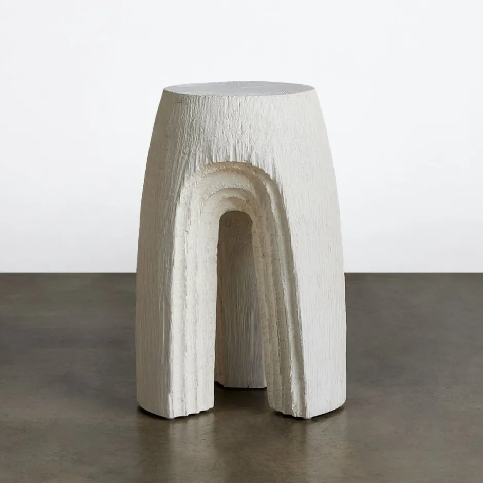 Side Tables<Kelly Wearstler echo drink table WHITEGESSO
