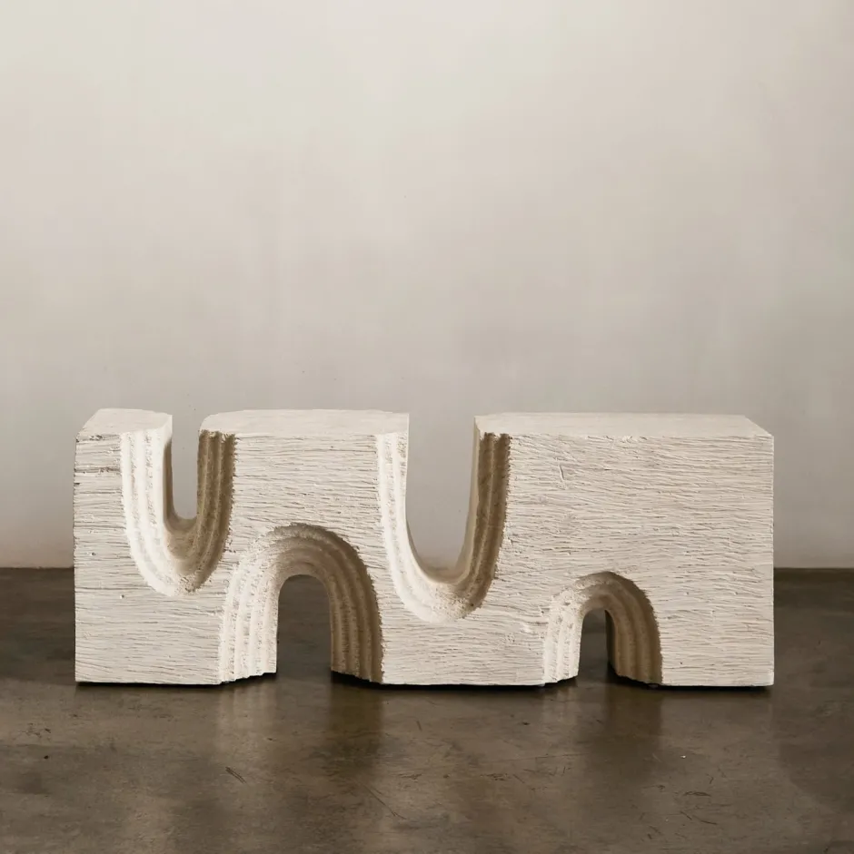 Benches|Benches<Kelly Wearstler echo long bench WHITEGESSO