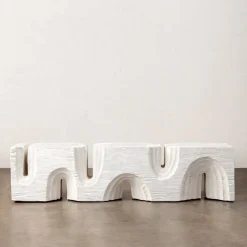 Benches|Benches<Kelly Wearstler echo long bench WHITEGESSO