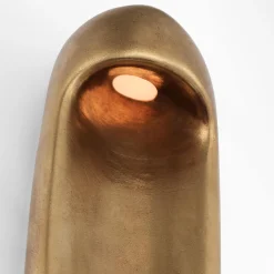 Wall|Outdoor<Kelly Wearstler esculpa 18" elongated wall light MUSEUMBRASS