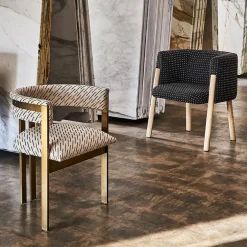 Fabrics<Kelly Wearstler esker weave EBONYONIVORY