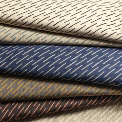 Fabrics<Kelly Wearstler esker weave NAVYONCREAM