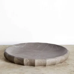 Platters & Trays<Kelly Wearstler fluted platter LIGHTSMOKE