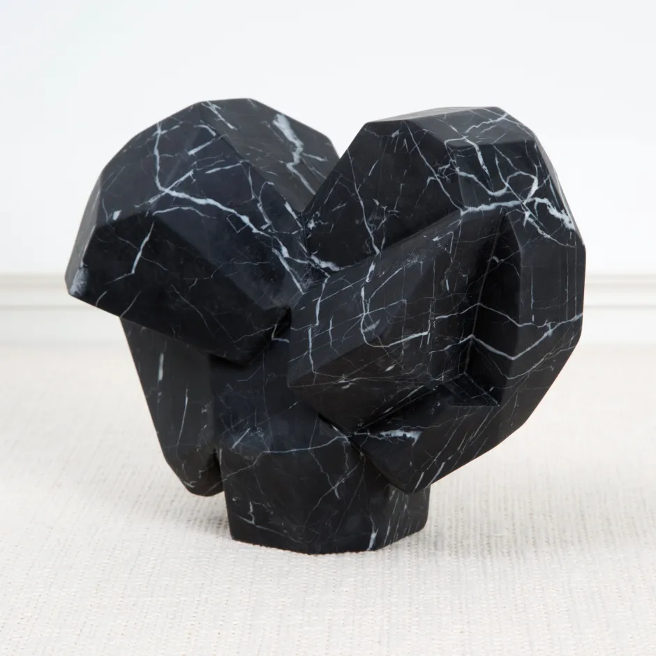 Objects<Kelly Wearstler fractured heart small NEROMARQUINA