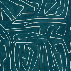 Fabrics<Kelly Wearstler graffito fabric -yard TEALPEARL