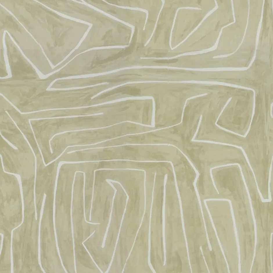 Fabrics<Kelly Wearstler graffito fabric -yard BEIGEIVORY
