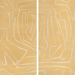 Wallcoverings<Kelly Wearstler graffito ii wallpaper GOLDENROD
