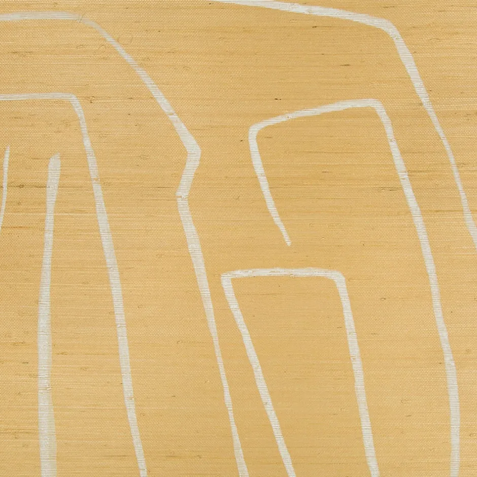 Wallcoverings<Kelly Wearstler graffito ii wallpaper GOLDENROD