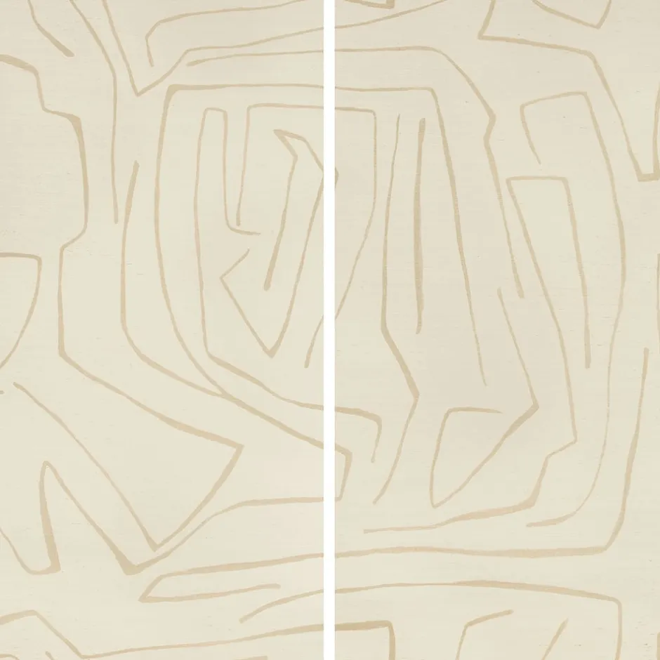 Wallcoverings<Kelly Wearstler graffito ii wallpaper PARCHMENT