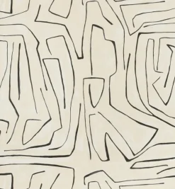 Wallcoverings<Kelly Wearstler graffito wallpaper - linen onyx LINENONYX