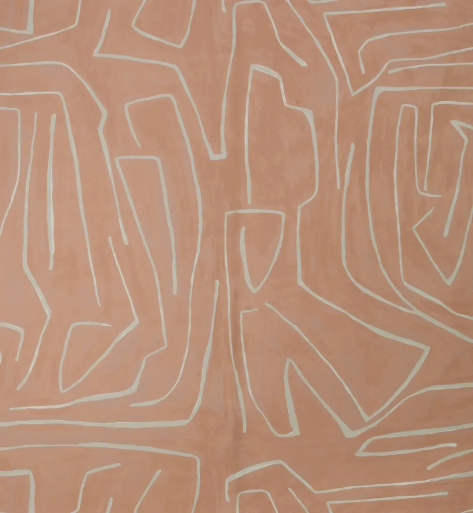 Wallcoverings<Kelly Wearstler graffito wallpaper - salmon SALMONCREAM