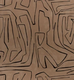 Wallcoverings<Kelly Wearstler graffito wallpaper - sand black SANDBLACK