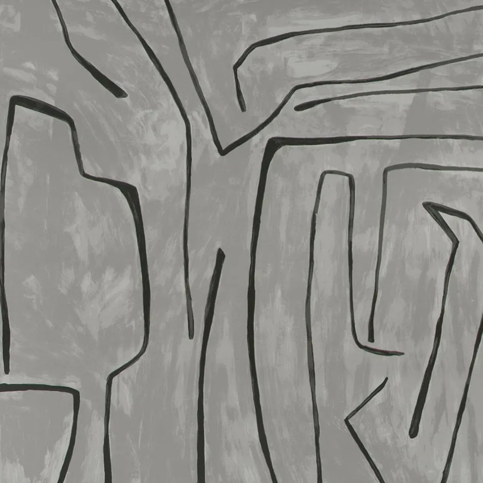 Wallcoverings<Kelly Wearstler graffito wallpaper roll - ivory gold GRAPHITE