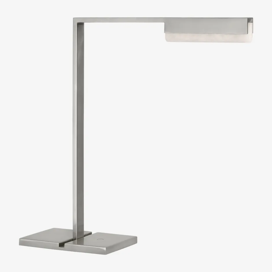 Table<Kelly Wearstler linea 15" table lamp ANTIQUENICKEL