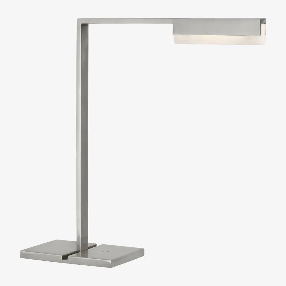 Table<Kelly Wearstler linea 15" table lamp ANTIQUENICKEL
