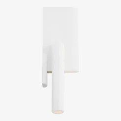 Wall<Kelly Wearstler lotura 16" intersecting sconce MUSEUMWHITE