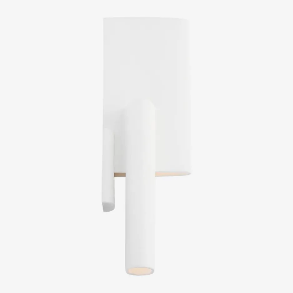 Wall<Kelly Wearstler lotura 16" intersecting sconce MUSEUMWHITE