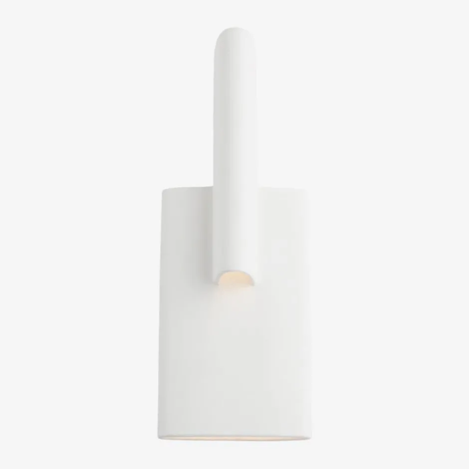 Wall<Kelly Wearstler lotura 16" intersecting sconce MUSEUMWHITE