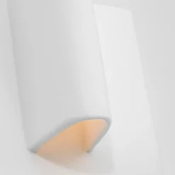 Wall<Kelly Wearstler lotura 16" intersecting sconce MUSEUMWHITE