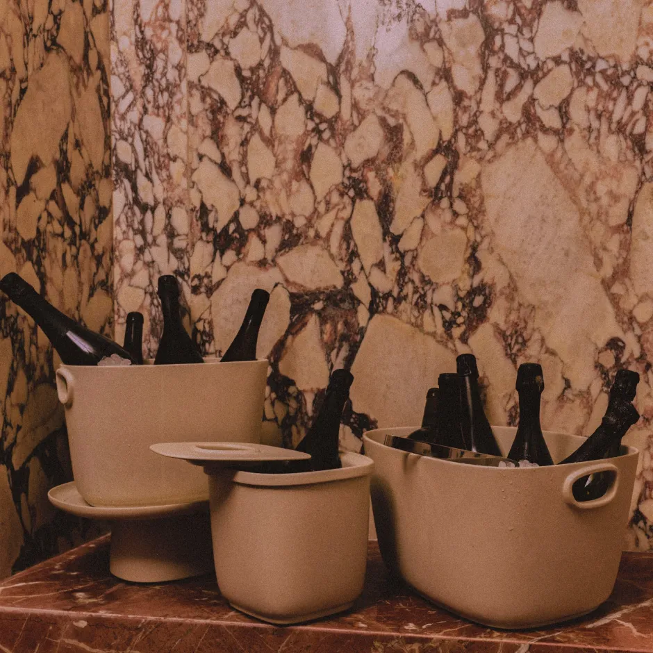 Entertaining|Barware<Kelly Wearstler maris champagne bucket IVORY