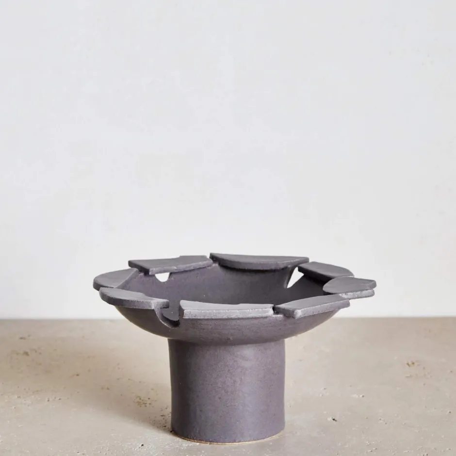 Entertaining|Bowls<Kelly Wearstler medium footed bowl SMOKEYPLUM