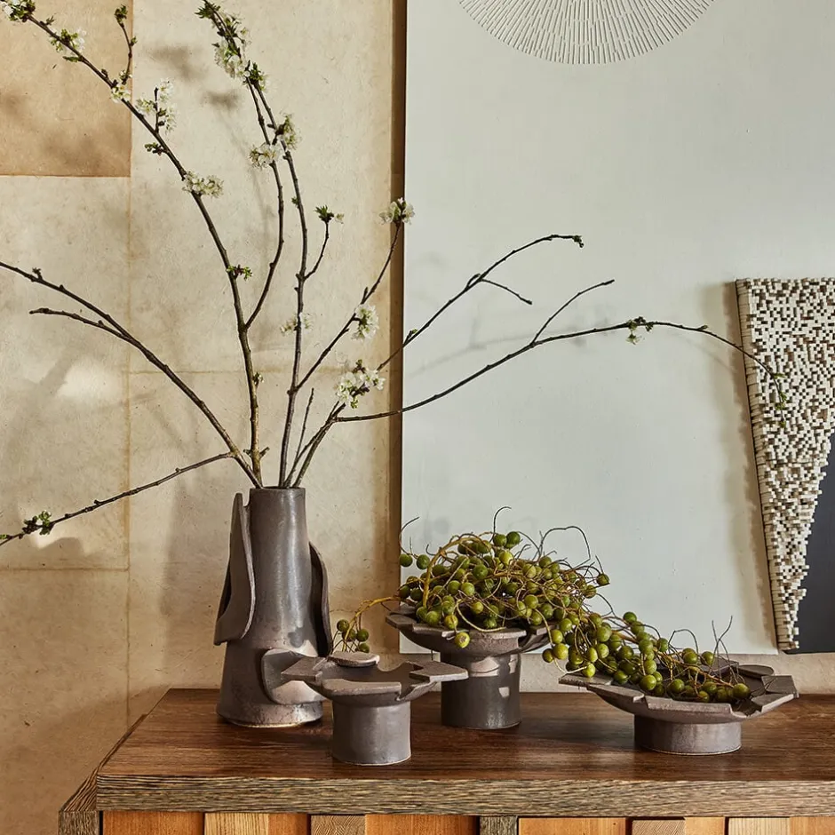 Entertaining|Bowls<Kelly Wearstler medium footed bowl SMOKEYPLUM