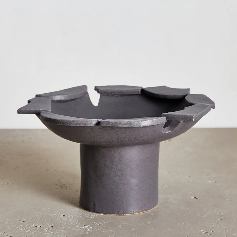 Entertaining|Bowls<Kelly Wearstler medium footed bowl SMOKEYPLUM