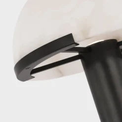 Table|Portables<Kelly Wearstler melange 12" rechargeable table lamp BRONZEWITHALABASTER