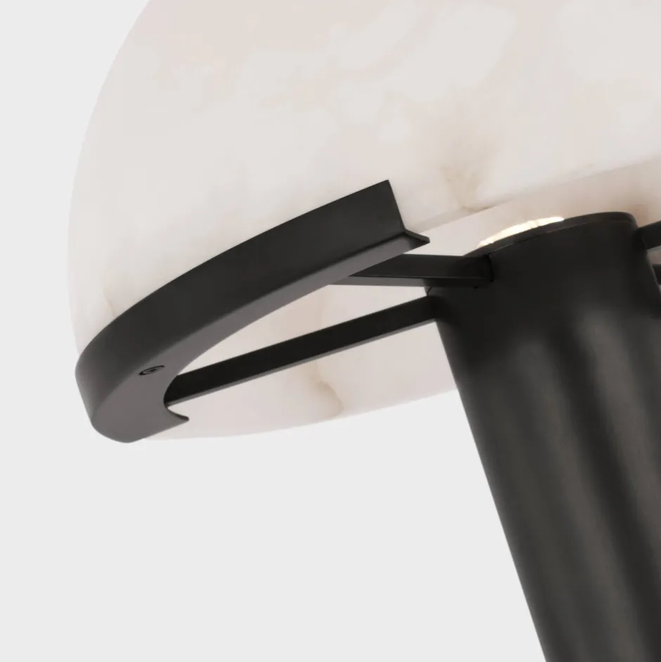 Table|Portables<Kelly Wearstler melange 12" rechargeable table lamp BRONZEWITHALABASTER