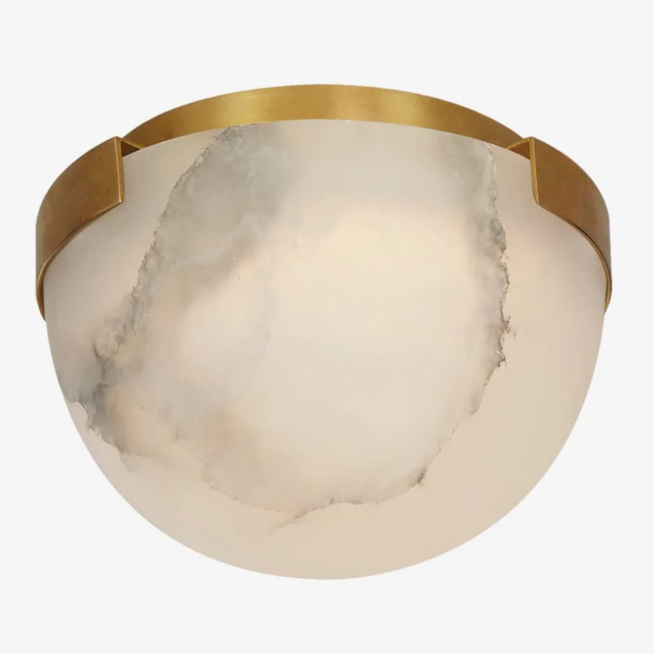Flush Mounts<Kelly Wearstler melange petite flush mount BURNISHEDBRASSWITHALABASTER