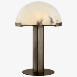 Table<Kelly Wearstler melange table lamp BRONZEWITHALABASTER