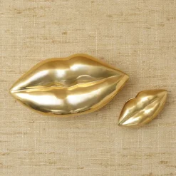 Objects<Kelly Wearstler mini kiss box NATURALBRASS