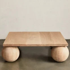 Coffee Tables<Kelly Wearstler morro square coffee table NATURALWHITEOAK