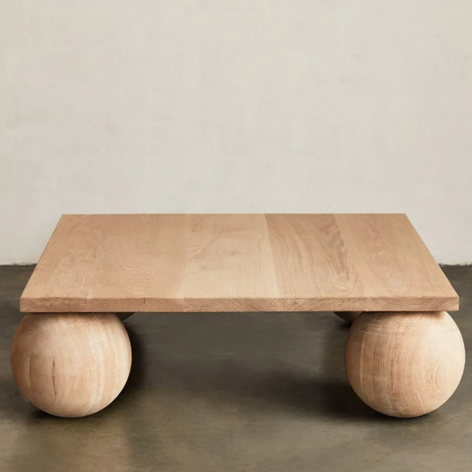 Coffee Tables<Kelly Wearstler morro square coffee table NATURALWHITEOAK