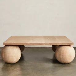 Coffee Tables<Kelly Wearstler morro square coffee table NATURALWHITEOAK