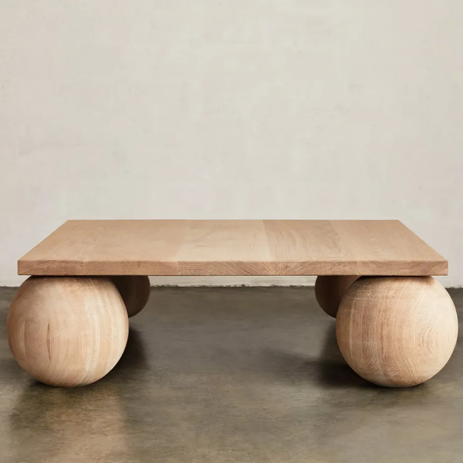 Coffee Tables<Kelly Wearstler morro square coffee table NATURALWHITEOAK