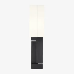 Table<Kelly Wearstler nucleo 27" table lamp MUSEUMBLACKWITHLINENSHADE