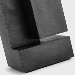 Table<Kelly Wearstler nucleo 27" table lamp MUSEUMBLACKWITHLINENSHADE