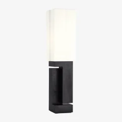 Table<Kelly Wearstler nucleo 27" table lamp MUSEUMBLACKWITHLINENSHADE