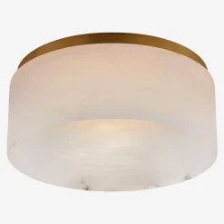 Flush Mounts<Kelly Wearstler otto medium flush mount ANTIQUEBURNISHEDBRASSW/ALABASTER