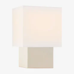 Table<Kelly Wearstler pari small square table lamp IVORYW/LINEN