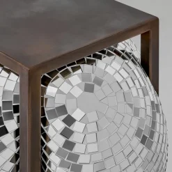 Side Tables<Kelly Wearstler paris drinks table BRONZEDPATINATEDSTEEL