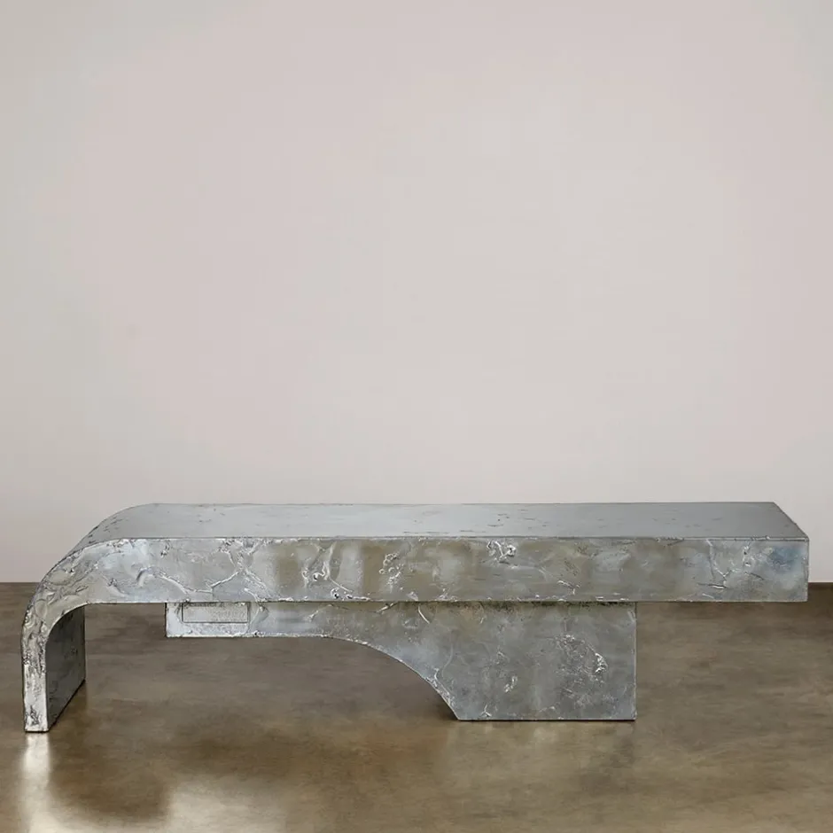Benches<Kelly Wearstler bench PEWTER