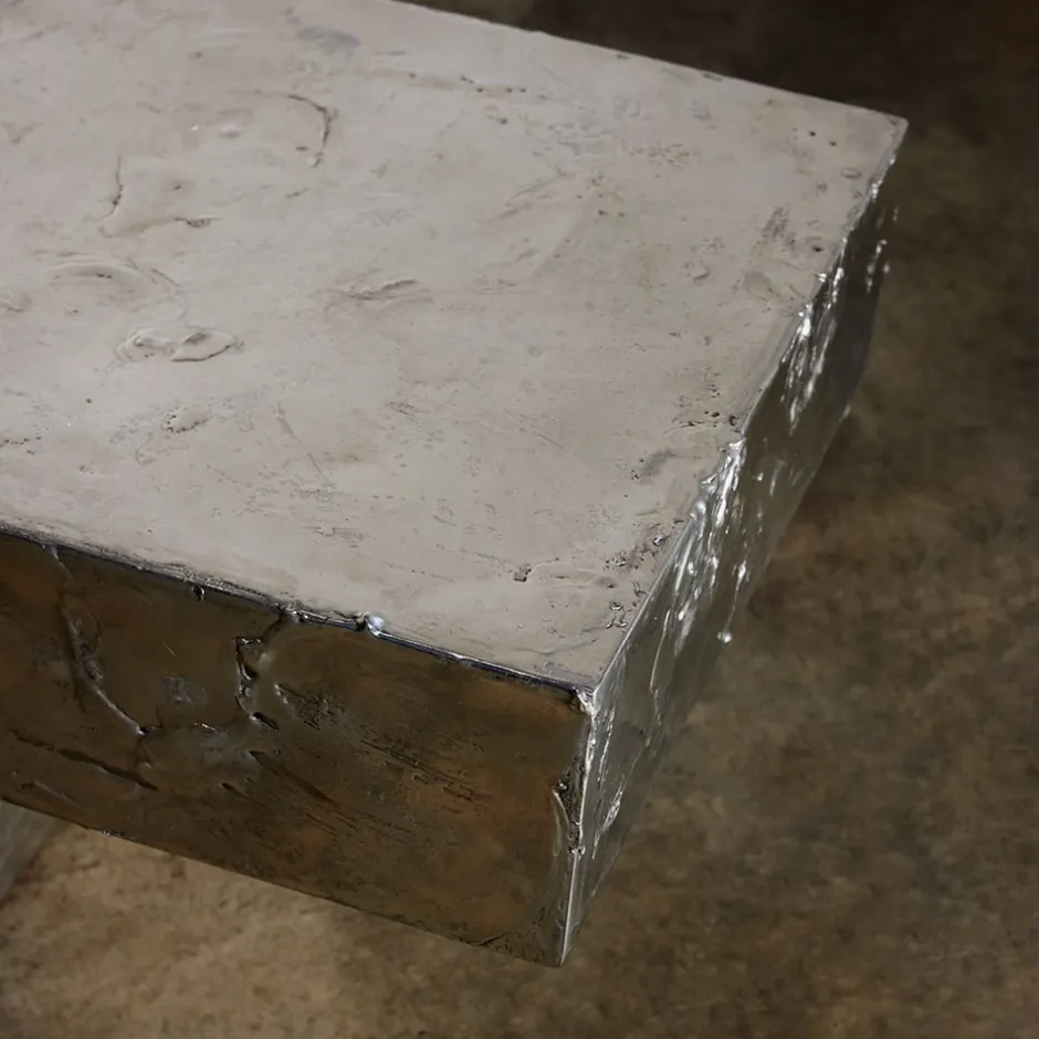 Benches<Kelly Wearstler bench PEWTER