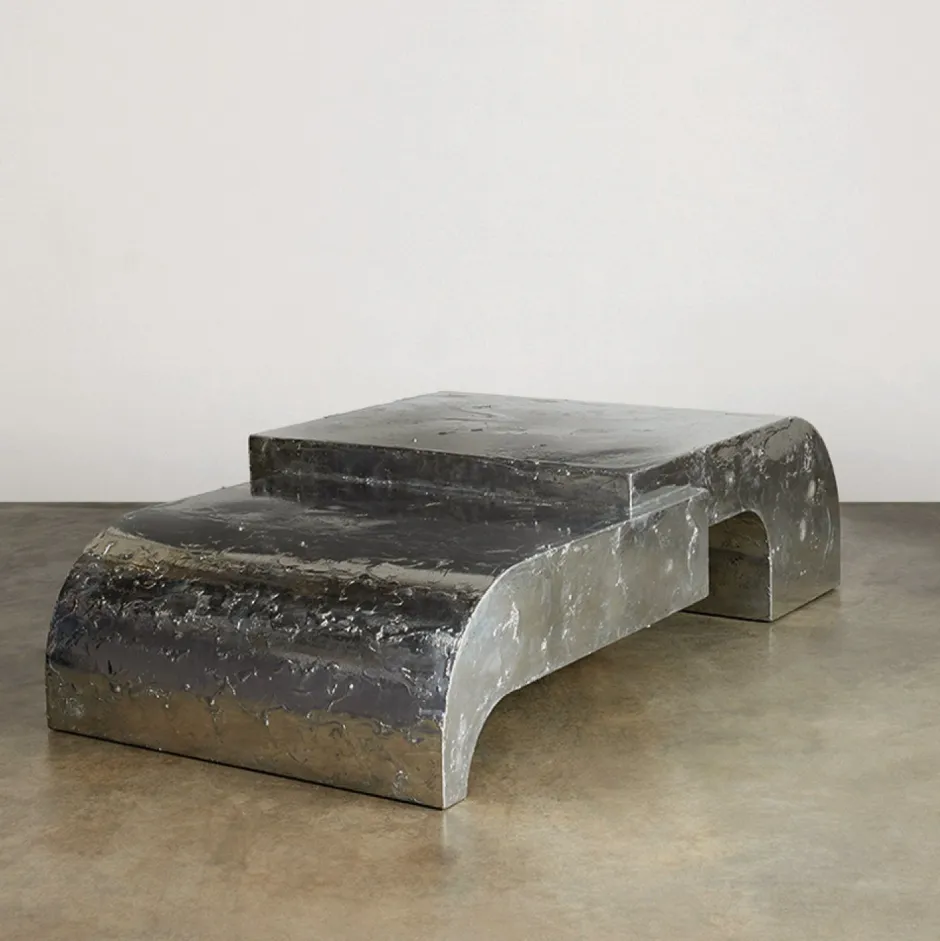 Coffee Tables<Kelly Wearstler coffee table PEWTER