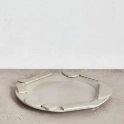 Platters & Trays<Kelly Wearstler platter FROSTEDFLAX