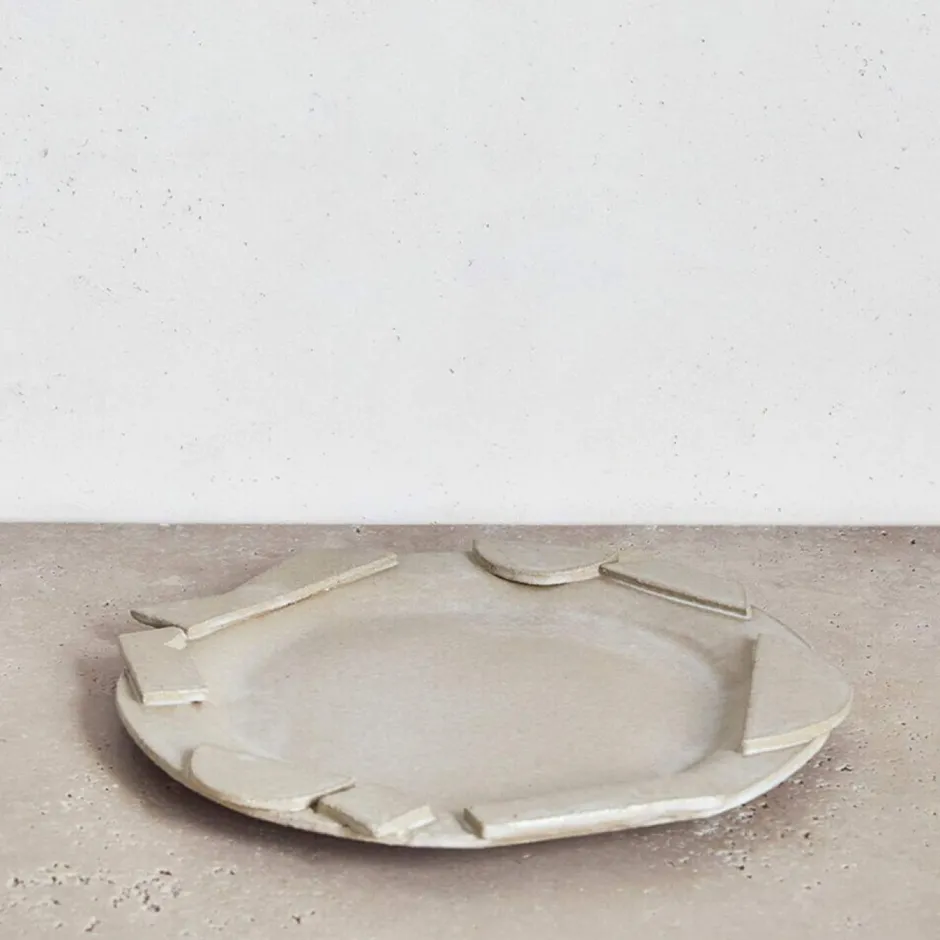 Platters & Trays<Kelly Wearstler platter FROSTEDFLAX