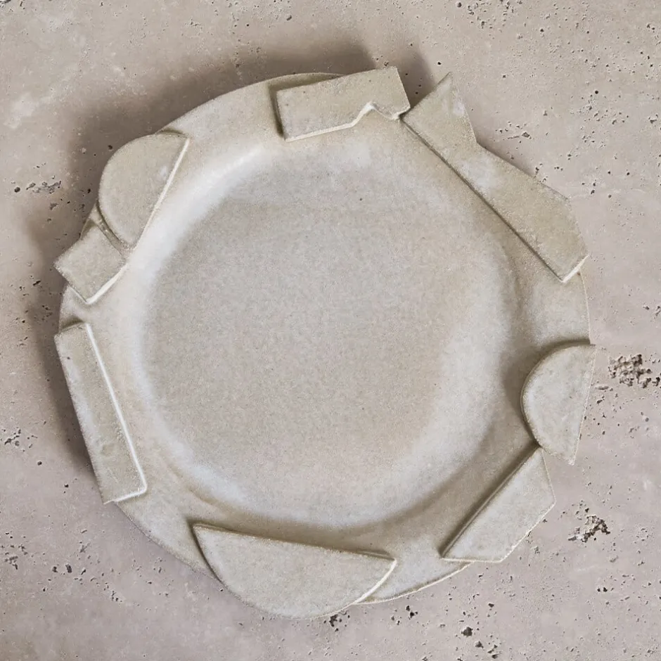 Platters & Trays<Kelly Wearstler platter FROSTEDFLAX